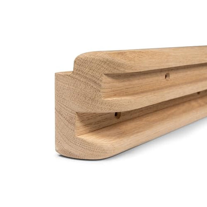 Oak Board - Premium Hangboard Rock Climbing Training as Climbing Fingerboard with Jugs, Slopes and Edges, Pockets as Door Mounted Training Station Rock Climbing Pull Up Bar