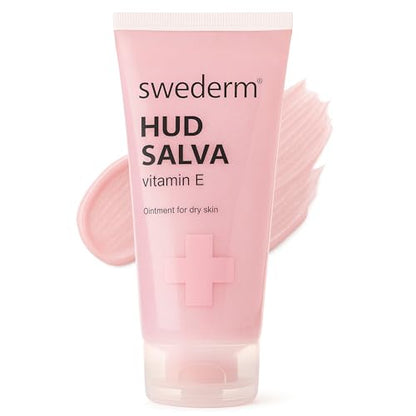 swederm Hudsalva Skin Moisturizer with Vitamin E, Shea Butter, 3,38 fl oz | dry skin remedy, glycerin, shea butter, allantoin, elbows, cracked heels, Scandinavian quality, travel essentials - size: 3.37 Fl Oz (Pack of 1)