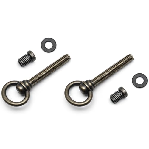 2 PCS Swivel Mirror Mounting Bolt M8 Antique Brass Mirror Frame Screws for Retro Rotating Mirrors (Screw Lenght: 50 mm / 1.97") - size: M8*60