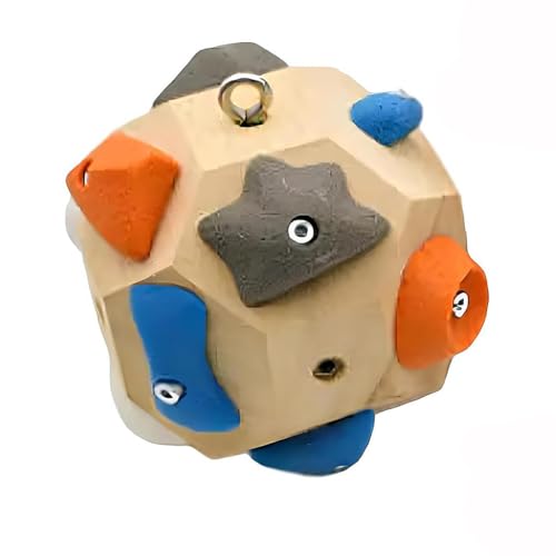 Handcrafted Boulder Block Build Strength and Precision 3D Climbing Ball for Training Simulated Rock Wall Holds Portable Gear Gifts Rocks Climbers Block Anywhere(Size:1 Item,Color:Khaki) - size: 1 item
