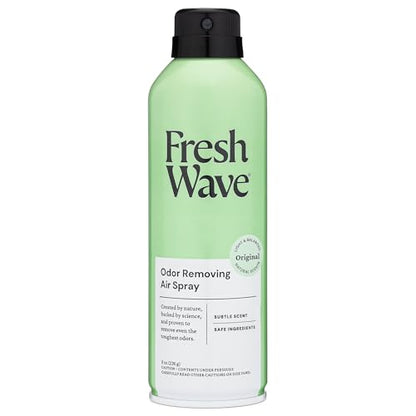 Fresh Wave Original Air Freshener Spray, 8 oz Room Odor Eliminator | Fine mist non-aerosol, Plant oil formula, Bathroom and pet area safe, No sulfates or parabens, Fabric and linen spray - size: 8 Ounce (Pack of 1)