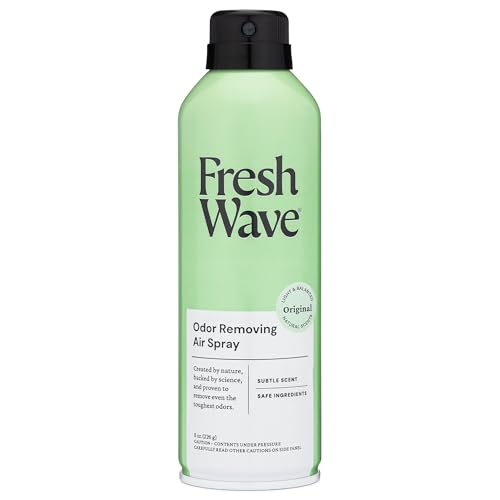 Fresh Wave Original Air Freshener Spray, 8 oz Room Odor Eliminator | Fine mist non-aerosol, Plant oil formula, Bathroom and pet area safe, No sulfates or parabens, Fabric and linen spray - size: 8 Ounce (Pack of 1)