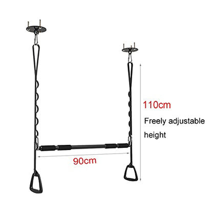 Adult Fitness Pull-up Bar, Strength Training Equipment, Height Adjustable, Wall-Mounted Ceiling Installation, Steady Load 300kg, Easy to Install