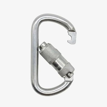 Heavy Duty Carabiner 30KN(6500LBS) Auto Locking Climbing Carabiners Clips for Rock Climbing,Rappelling,Hunting, Rescue Equipment(CE Rated,D Shape) - color: Black(2Pack)