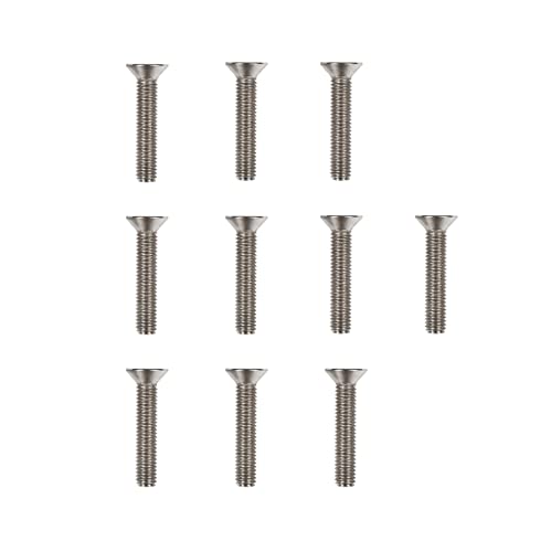 Atomik Climbing Holds Set of 10 Flat Head 2 Inch Stainless Steel Bolts - size: 10 Pack 2 in. Flat Head Stainless