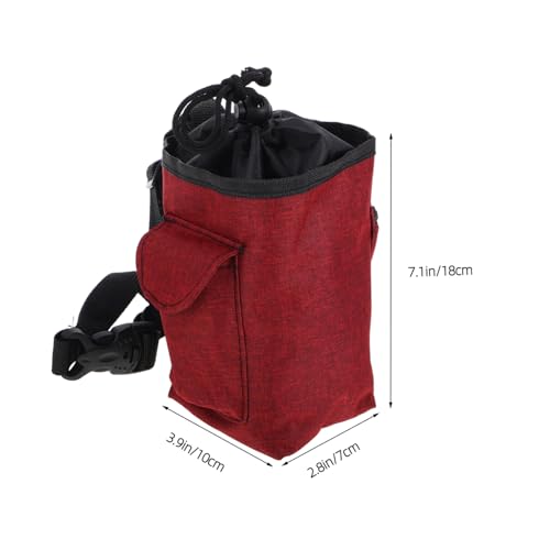 Kisangel Chalk Bag for Rock Climbing and Bouldering Waist Belt Zippered Storage Pockets for Essentials for Gymnastics and Weightlifting Activities