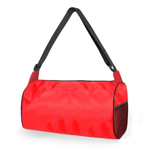 C&F BOGMOST Small Gym Bag for Women & Men,Small Lightweight Duffel Bag Carry On Bags Mini Duffel Travel Bag Waterproof Sports Bags for Workout/Sport/Travel, Red - color: A2-Red-Small, size: 15 INCHES