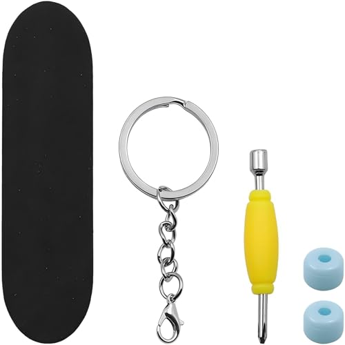 Mini Finger Skateboard – Professional-Style Handboard, 5-Layer Maple Wood, Bearing Wheels & Alloy Trucks, Soft Grip for Teens & Adults | Durable Fingerboard Trick Trainer (10x3x2cm)