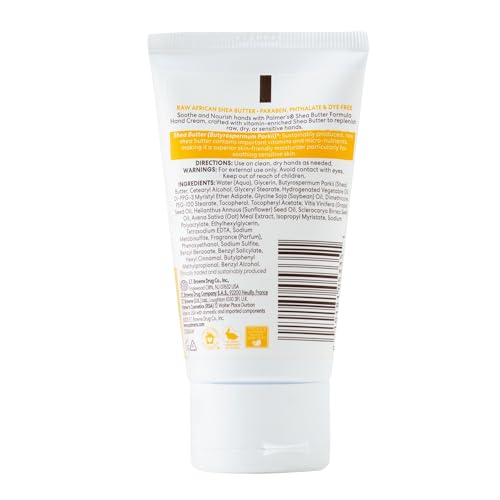 Palmer's Shea Formula Raw Shea Hand Cream with Vitamin E, 2.1 Ounce (Pack of 2) - size: 2.1 Ounce (Pack of 2)