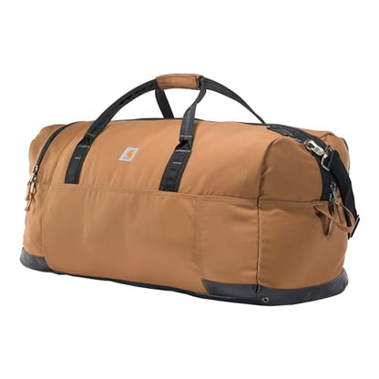 Carhartt Classic Duffels, Heavy-Duty Bag for Jobsite, Gym, & Travel, 120L, Carhartt Brown - color: Carhartt Brown, style: 120l