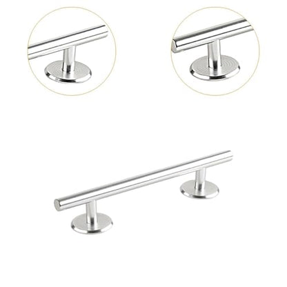 Simhoa Fingerboard Rail, 20cm Aluminum Alloy with Stable Base, Mini Skatepark Obstacle for Fingerboard Players, Round Silver - color: 20cm Round Silver