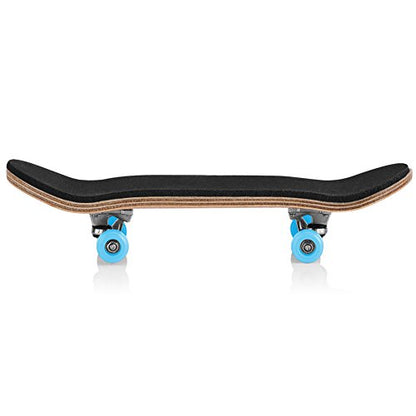 HERCHR Finger Boards, 1Pc Maple Wooden Alloy Fingerboard Finger Skateboards Creative Fingertips Daliy Playing Relaxing Movement Set with Box for Relax Play (Light Blue) - color: Light Blue