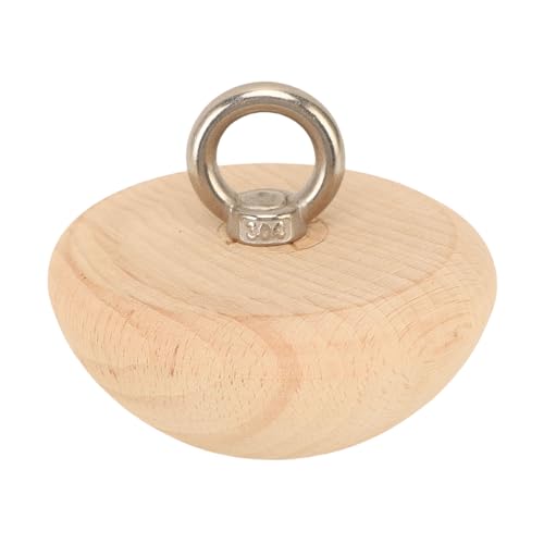 RiToEasysports Climbing Pull Up Balls Rock Climbing Grips Strength Training Tools 3.74in Diameter with Premium Beech Wood Iron Nylon for Upper Body Workout Hand Finger Strength