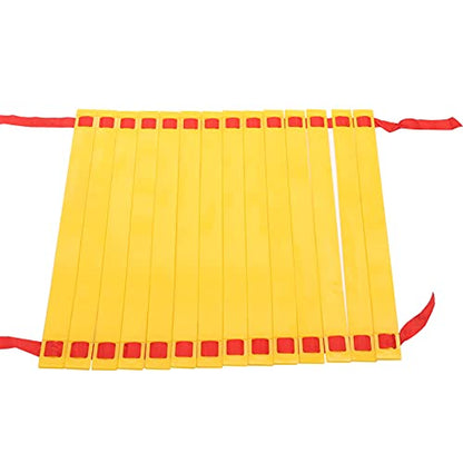 14 Rung Alacrity Speed Training Ladder for, Soccer, and Football with Storage, Made of Durably PP Plastic and Density Braid Belt, to Carry and Store,