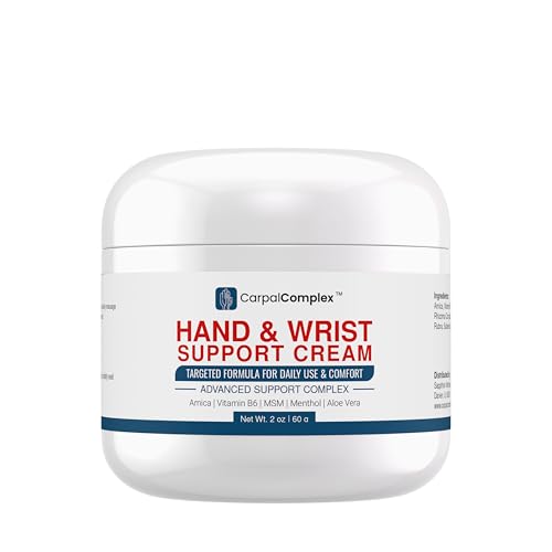 Nerve Support Cream – Topical Relief with Menthol, Arnica & B6 – Soothing Formula for Hands, Wrists & Elbows