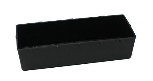 JSP Manufacturing Plastic Pegboard Storage Bins (4 Pack) | 11.25-Inch Parts Organizer for Crafts & Hardware | Fits 1/4-Inch Holes ONLY | Black