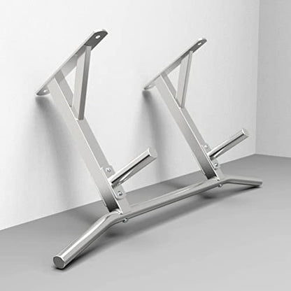 Wall Mounted Pull Up Bar, Space Saving Ceiling Stainless Steel Fitness Horizontal Bar, Home Gym Strength Training Bar, Load 661 Lb,