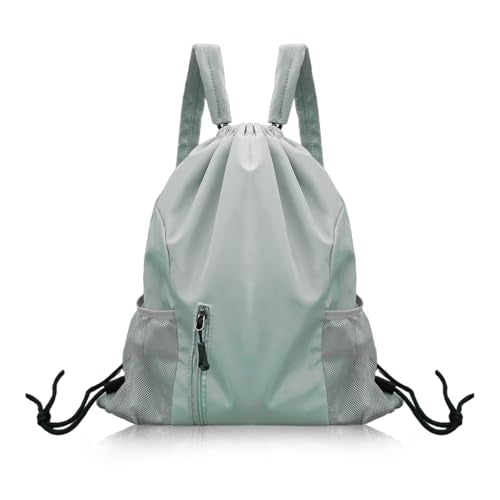 String Backpack, Unisex, Drawstring Backpack Lightweight and Waterproof, Suitable for Sports Travel Fitness Outdoor (greens) - color: Greens