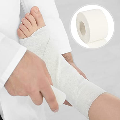 4 Pcs Pre Wrap Tape Athletic Finger Wrist Tape Sports No Sticky Residue Very Strong Easy Tear First Aid Injury Wrap for Athletes Trainers Boxing, 1.5 Inch x 33 Feet (Black, White)