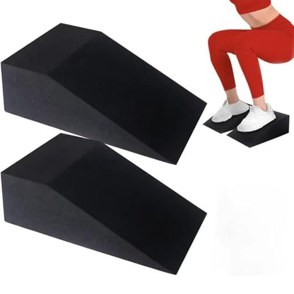 predolo 2 Pieces Squat Wedge Block EVA Foam Wedge for Bodybuilding Weightlifting