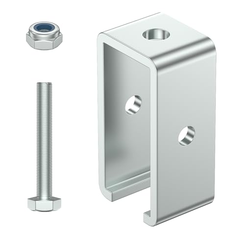 SKTREX Channel Trolley Track Hanger Bracket for UNISTRUT Strut Channel, 1-5/8 Intermediate Support Hange Bracket for All 1-5/8" Channel Trolley Track,30 Set - style: 30 pack