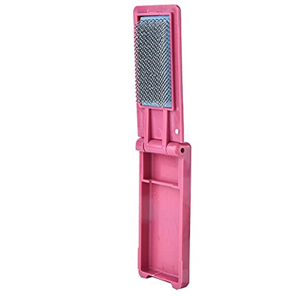 Dance Shoes Brush, Cleaner Suede Sole Wood Cleaning Dancing Shoe Footwear Ballroom Brushes Light Weight Care Tangos Portable Foldable Polishing Multifunction Boot Bristles Polish Applicator - color: Wine Red
