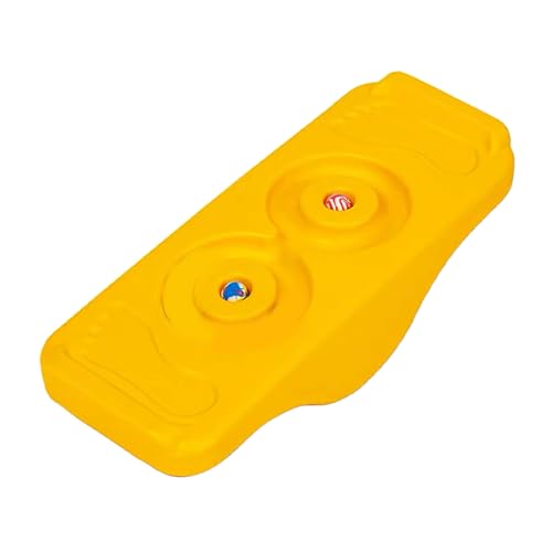 Kids Sensory Rocking Board for Balance & Coordination Training – Plastic AntiSlip - color: Yellow