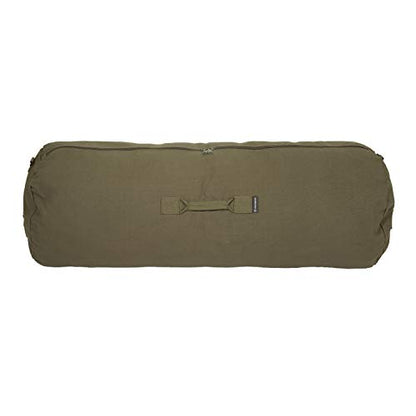 STANSPORT - Deluxe Duffel Bag With Zipper For Gym, Travel, & Storage - color: Olive Green, style: 42” X 15” X 15”