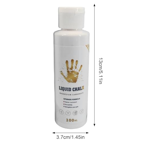 Lifting Chalk Liquid Long-Lasting Liquid Chalk | Strong Grip Hand Fluid, Grip Fluid, Gym Accessories for Pole Dancing, Weightlifting, Rock Climbing, Bodybuilding, Bouldering - color: 100ML