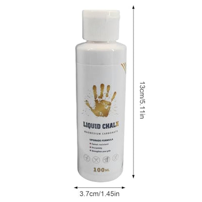 Lifting Chalk Liquid Long-Lasting Liquid Chalk | Strong Grip Hand Fluid, Grip Fluid, Gym Accessories for Pole Dancing, Weightlifting, Rock Climbing, Bodybuilding, Bouldering - color: 100ML