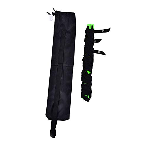 Agility Ladder, 16 Rung Heavy Duty Football Training Ladder with Adjustable Flat Plastic Rungs and Durable Nylon Straps, for Speed Agility Coordination Training Soccer Rugby - color: Green