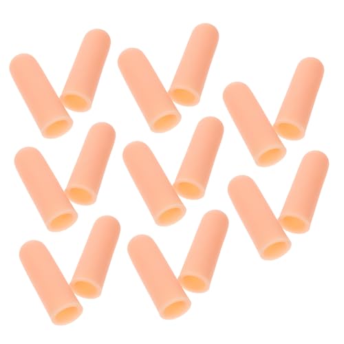Silicone Finger Sleeve Protectors 8 Pairs Reusable Anti-Cutting Finger Covers for Protection for Athletes and Craftsmen