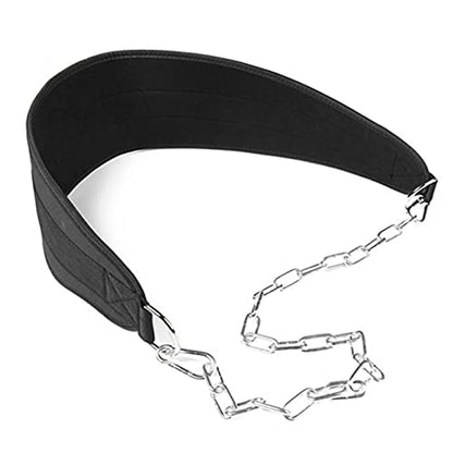 Dipping Belt with Chain 89CM Adjustable Heavy Duty Steel Lifting Chain for Pull Ups, Weightlifting, Powerlifting, Bodybuilding Workouts, Weighted Parallel Dips Strength Tested Up to 50kg
