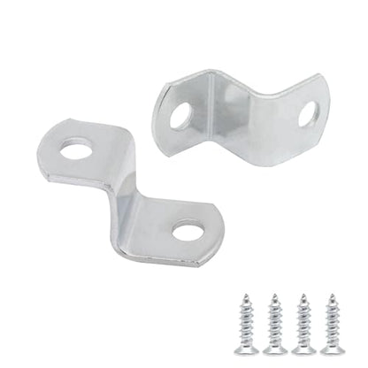 Offset Clips for Picture Framing, Z-Shape Canvas Mounting Clips with Mounting Hole, with Screws (20pcs, 14mm) - size: 14 mm