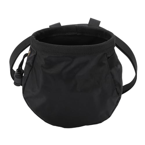 Zerodis Chalk Bag Oxford Cloth Fleece Lined Chalk Storage Bag 16x16x6cm with Adjustable Drawstring Large Capacity for Rock Climbing Bouldering Gym Weightlifting Adults Kids