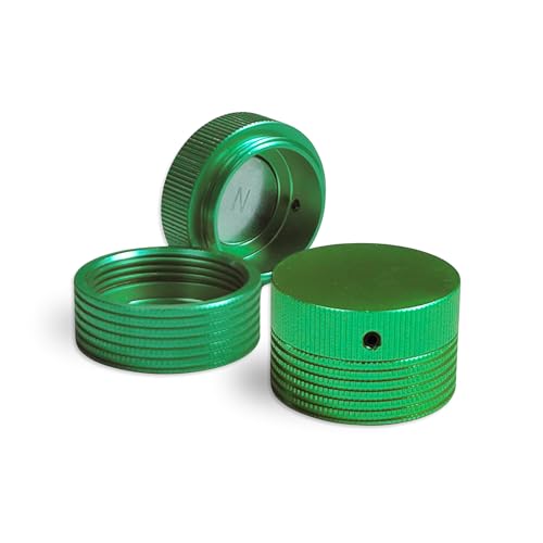 Pool Chalk Holder - Aluminum Round Chalk Holder, Magnetic Chalk Holder Use with TAOM Pyro | Portable Taom v10 Chalk Organizer for Billiards Pool Accessories - color: Green