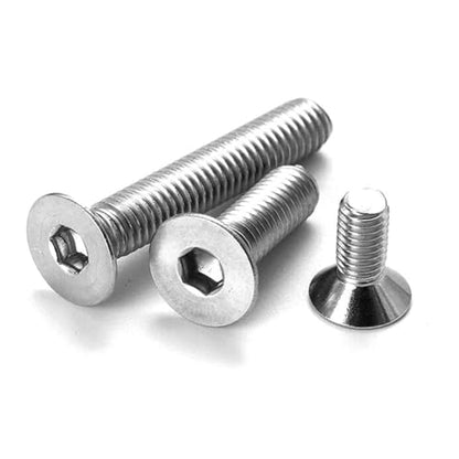1/4-20 x 3-1/2''(10 Pack) Flat Head Hex Socket Cap Screws Countersunk Bolts, Allen Socket Drive, 304 Stainless Steel 18-8, Fully Machine Thread, Bright Finish (with hex Spanner) - size: 1/4 × 3-1/2''