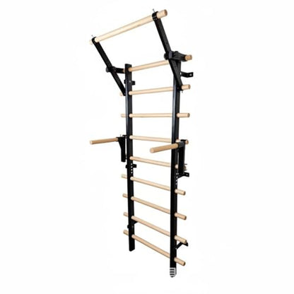 Home Gym Equipment Exercise Ladder Stall Bar Pull-Up Vertical Frame Wood With Secure Stable Construction Suitable for Climbing Lifting Mobility Fitness