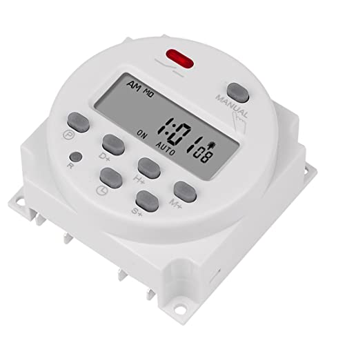 CN101S 1 Second Interval 110V Digital LCD Timer Switch 7 Days Weekly Practical Programmable Time Relay Programmer