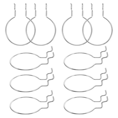 10pcs Metal Pegboard Hooks Silver Heavy Duty Iron Hanging Board Organizer Accessories for Garage Craft Room Storage