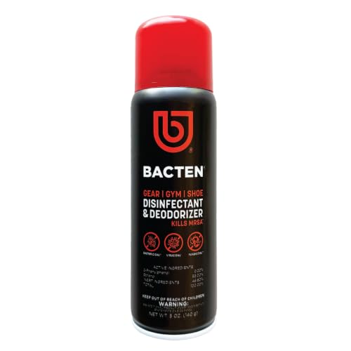 Gear/Gym/Shoe Disinfectant & Deodorizer for locker rooms, gym bags, helmets and cotton, polyester fabric and leather shoes (5 Ounces)