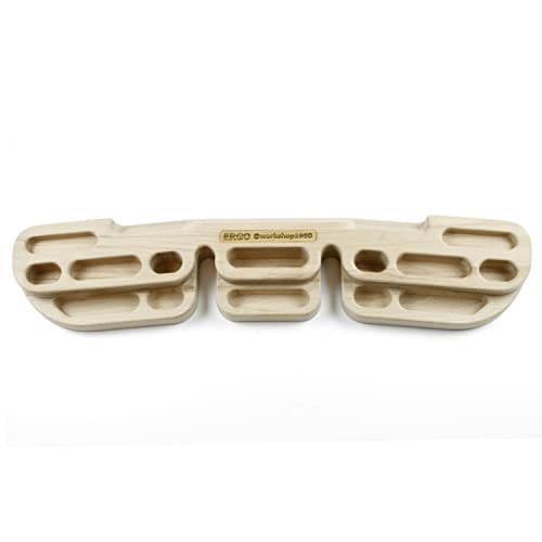 Ergo Wooden Hangboard for Climbing Training – Finger Strength & Grip Endurance Board Wall Mounted Fingerboard for Climbing, Pull-Up & Warm-Up Training