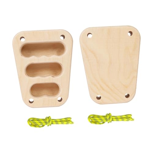 Menolana 2X Wood Hangboard Rock Climbing Holds Hang Board for Climbers Sturdy Building Core Strength Fingerboard for Doorway Beginners