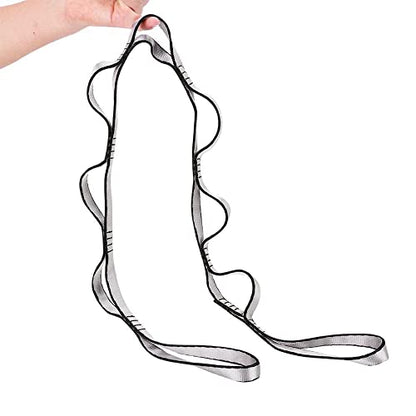 2Pcs Adjustable Anti-Gravity Chrysanthemum Swing Flying Stretch Belt Rope Climbing Daisy Chains Extension Yoga Belt Hanging - color: Grey, size: 1.5M