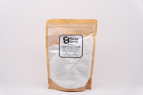 Climbing Chalk – 200 g Premium Heat‑Treated Magnesium Carbonate (Resealable Bag) – Ideal for Climbing, Powerlifting, Crossfit & Gym Training