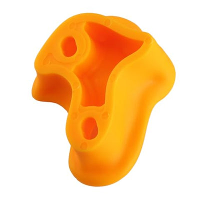 HERCHR 10 Rock Climbing Holds, PE Ergonomic Rock Wall Holds Grips for Indoor and Outdoor Playground Play Set Includes Mounting Hardware - color: Yellow