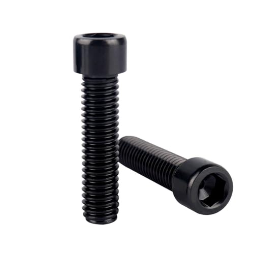 6Pcs Bike Screws M6x10 12 16 18 20 25 30 35mm Stainless Steel Socket Head Cap Allen Hex Bolt (Black, M6 x35mm) - color: Black, size: M6 x35mm