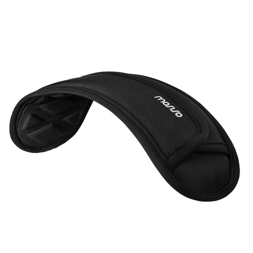 MOSISO Universal Shoulder Pad, Memory Foam Detachable Thick Replacement Breathable Shoulder Strap Pad with Thick Cushion for Laptop Messenger Crossbody Bag Luggage/Duffel/Camera, Black