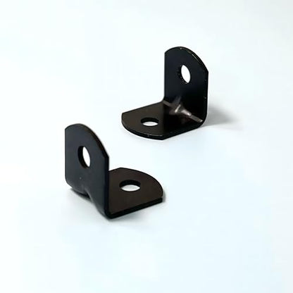 40PCS L Bracket Corner Brace Shelf Brackets 90 Degree Right Angle Bracket Black Thickening Steady Metal Corner Brackets with 80PCS Screws for Wood Cabinets Wardrobes Shelves Bookshelves Sofas Beds - size: 40PCS L Bracket Corner