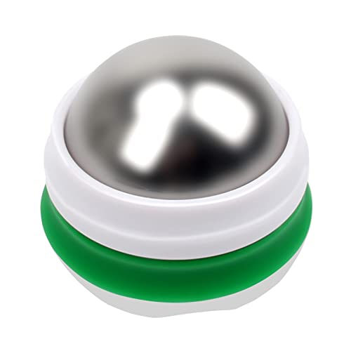 AHIER Cold Massage Roller Ball, Cold Therapy Relief, Free Rolling Removable Gel Ball Deep Tissue Massage Pain Relief, Great Tool for Back/Neck Pain, Muscles Recovery and Inflammation - color: Green White
